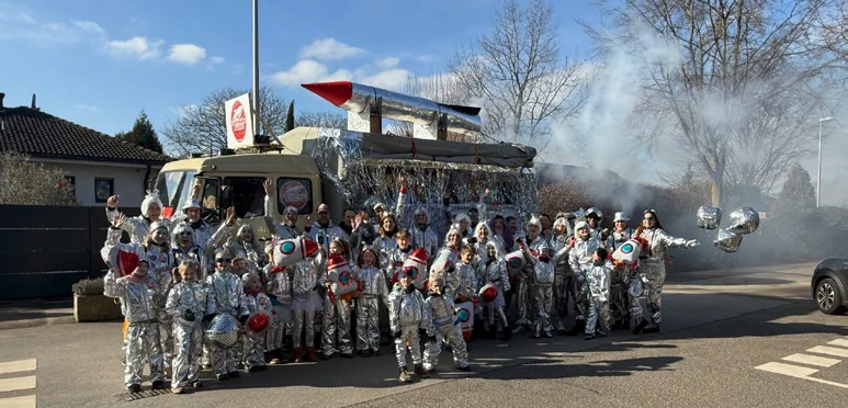 Gemeinschaft der Dancewieler Raketen am Karnevalssonntag